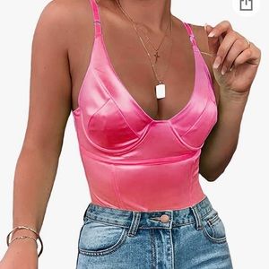 Bright Pink Bodysuit Small
